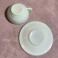 画像8: 【4.8cm】フランス製 ミルクガラス カップ＆ソーサー■ビンテージ アンティーク ヨーロッパ雑貨 ブロカント ジェダイ コーヒー