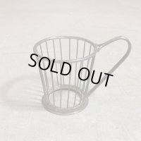 【8.2cm】CHRISTOFLE コーヒーカップホルダー■ビンテージ アンティーク フランス ヨーロッパ雑貨 ブロカント クリストフル No.1