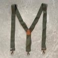 画像1: 【Free】70s オランダ軍 Y型 サスペンダー■ビンテージ オールド アメリカ古着 レザー×ゴム フリーサイズ ミリタリー No.3 (1)