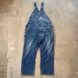 画像1: 【W44】ROUND HOUSE デニム オーバーオール■ビンテージ オールド レトロ アメリカ古着 ラウンドハウス ワークウェア ビッグサイズ (1)
