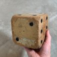 画像6: 【11.5cm】UNKNOWN ハンドメイド ウッド ダイス サイコロ オブジェ■ビンテージ アンティーク レトロ アメリカ雑貨 木製 フォークアート