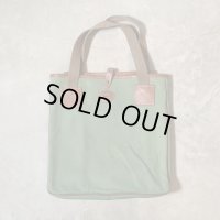 【36cm×35cm】90s Barbour キャンバス地 トートバッグ オリーブ■ビンテージ オールド 古着 バブアー イングランド