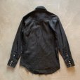 画像6: 【M】90s-2000s Wrangler ブラックデニム 長袖ウエスタンシャツ 黒■ビンテージ オールド アメリカ古着 ラングラー カウボーイ ロデオ