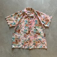 【Boys or Ladies】90s USA製 Reyn Spooner レーヨン 半袖アロハシャツ 総柄■ビンテージ アメリカ古着 art of eddy y レインスプーナー