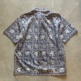 画像6: 【XL】90s Reyn Spooner プルオーバー 半袖アロハシャツ 紺 総柄■ビンテージ アメリカ古着 ビキニタグ レインスプーナー 裏刷り