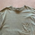画像3: 【M】90s USA製 Columbia ポケットTシャツ スモーキーグリーン■ビンテージ オールド アメリカ古着 コロンビア コットン シングルステッチ