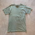 画像1: 【M】90s USA製 Columbia ポケットTシャツ スモーキーグリーン■ビンテージ オールド アメリカ古着 コロンビア コットン シングルステッチ (1)