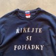 画像2: 【M】Champion RIKEJTE SI POHADKY「おとぎばなしをしましょう」プリントTシャツ 紺■ビンテージ オールド アメリカ古着 チャンピオン