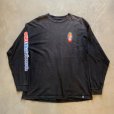 画像1: 【XL】メキシコ製 Girl Skateboards 長袖プリントTシャツ ブラック 黒■アメリカ古着 コットン SK8 スケボー ロンT (1)