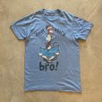 画像1: 【S or Ladies】ドクター・スース キャットインザハット プリントTシャツ 水色 青■アメリカ古着 アメコミ レディース (1)