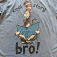 画像4: 【S or Ladies】ドクター・スース キャットインザハット プリントTシャツ 水色 青■アメリカ古着 アメコミ レディース (4)