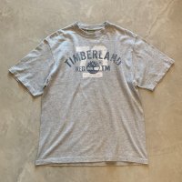 【XS or Ladies】USA製 Timberland プリントTシャツ グレー■ビンテージ オールド アメリカ古着 90s ティンバーランド