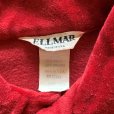 画像3: 【M/L】70s USA製 ELLMAR パイル地 長袖ポロシャツ えんじ 赤系■ビンテージ オールド レトロ アメリカ古着 ロンT 80s