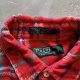 画像4: 【BOYS L(メンズS相当)】Polo Ralph Lauren 長袖ネルシャツ 赤チェック■ビンテージ オールド アメリカ古着 ボーイズ ラルフローレン