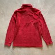 画像6: 【M/L】70s USA製 ELLMAR パイル地 長袖ポロシャツ えんじ 赤系■ビンテージ オールド レトロ アメリカ古着 ロンT 80s