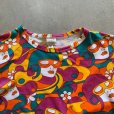 画像2: 【Ladies】西ドイツ製 BLICKLES 総柄 プリントTシャツ オレンジ■ビンテージ オールド レトロ ヨーロッパ古着