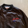 画像5: 【XL】80s USA製 シボレー ハートビート 刺繍入り ナイロンサテンジャケット ブラック 黒■ビンテージ オールド アメリカ古着 企業 アメ車