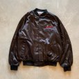 画像4: 【XL】80s USA製 シボレー ハートビート 刺繍入り ナイロンサテンジャケット ブラック 黒■ビンテージ オールド アメリカ古着 企業 アメ車
