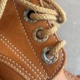 画像6: 【24.5cm】日本製 Wrangler 5ホール 編み上げ レザー ワークブーツ 茶色 ■ビンテージ オールド 古着 ユーロ 革靴 ラングラー 靴