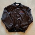 画像8: 【XL】80s USA製 シボレー ハートビート 刺繍入り ナイロンサテンジャケット ブラック 黒■ビンテージ オールド アメリカ古着 企業 アメ車