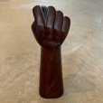画像2: 【36cm】特大 ウッド フィグサイン ハンドサイン オブジェ■ビンテージ アンティーク レトロ アメリカ雑貨 拳 手 木製 木彫り アート