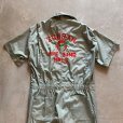 画像1: 【42 W36】70s Walls フリーメイソン シュライン チェーン刺繍 半袖 オールインワン ツナギ■ビンテージ オールド アメリカ古着 秘密結社 (1)