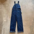 画像1: 【W32】70s USA製 Lee デニム オーバーオール 濃紺■ビンテージ オールド レトロ アメリカ古着 サロペット リー レディース (1)