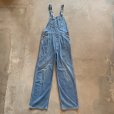 画像1: 【W30】70s USA製 Lee デニム オーバーオール アイスブルー■ビンテージ オールド レトロ アメリカ古着 サロペット リー レディース (1)