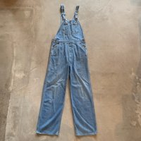 【W30】70s USA製 Lee デニム オーバーオール アイスブルー■ビンテージ オールド レトロ アメリカ古着 サロペット リー レディース