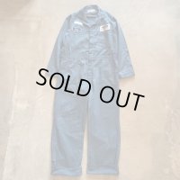 【46 W42】USA製 UNIVERSAL OVERALL コットン HBT オールインワン 青グレー■ビンテージ アメリカ古着 ワーク フォード ワッペン アメ車