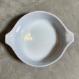 画像7: 【15.6cm】USA製 PYREX ミルクガラス キャセロール ペイント入り 茶色■ビンテージ アンティーク アメリカ雑貨 オールドパイレックス