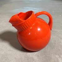 【15.0cm】40s アンカーホッキング レインボーシリーズ ボウルジャグ タンジェリン■ビンテージ アンティーク 雑貨 ファイヤーキング