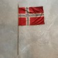 画像1: 【29cm×41cm】ノルウェー国旗 フラッグ■ビンテージ アンティーク 北欧雑貨 インテリア 店舗什器 40s-50s (1)