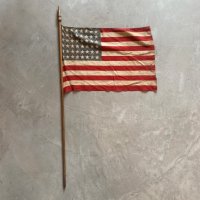 【30cm×40cm】40s-50s 48星 星条旗 アメリカンフラッグ■ビンテージ アンティーク 雑貨 国旗 48スター インテリア 店舗什器