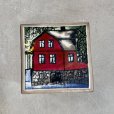 画像1: 【11.7cm】80s ARABIA ヘルヤ リウッコ 陶板画 プレート■ビンテージ アンティーク レトロ 北欧雑貨 アラビア フィンランド製 アート (1)