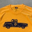 画像2: 【Kids or Ladies】90s USA製 FRUIT OF THE LOOM アメ車 トラック プリントTシャツ 黄色■ビンテージ アメリカ古着 キッズ レディース