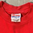 画像3: 【Kids or Ladies】90s Hanes カウボーイ カレッジプリントTシャツ 赤■ビンテージ オールド アメリカ古着 子供服 キッズ レディース