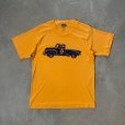 画像1: 【Kids or Ladies】90s USA製 FRUIT OF THE LOOM アメ車 トラック プリントTシャツ 黄色■ビンテージ アメリカ古着 キッズ レディース (1)
