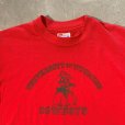 画像2: 【Kids or Ladies】90s Hanes カウボーイ カレッジプリントTシャツ 赤■ビンテージ オールド アメリカ古着 子供服 キッズ レディース
