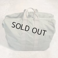 【47cm×58cm】80s 米軍実物 フライヤーズキットバッグ■ビンテージ オールド アメリカ古着 ミリタリー コットン アビエイター No.3