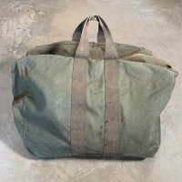 【46cm×59cm】80s 米軍実物 フライヤーズキットバッグ■ビンテージ オールド アメリカ古着 ミリタリー コットン アビエイター No.2