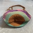 画像2: 【33cm×43cm】UNKNOWN サイザル トートバッグ ボーダー■ビンテージ オールド アメリカ古着 かごバッグ メキシカン