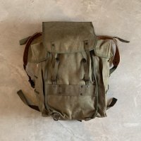 【45cm×45cm】イタリア軍 キャンバス地 バックパック リュック■ビンテージ オールド ヨーロッパ古着 ユーロミリタリー No.2