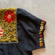 画像3: 【Ladies】コットン 刺繍ワンピース チュニック ブラック 黒■ビンテージ レトロ アメリカ古着 花柄 レディース フォークロア メキシコ