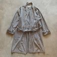 画像1: 【M】CLUB MONACO コットン ショールカラーガウン 白黒ギンガムチェック■ビンテージ オールド レトロ アメリカ古着 ロングコート ローブ (1)