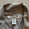 画像3: 【M】CLUB MONACO コットン ショールカラーガウン 白黒ギンガムチェック■ビンテージ オールド レトロ アメリカ古着 ロングコート ローブ