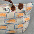 画像2: 【31cm×63cm】USA製 AIR-TEX キャンバス トートバッグ 総柄■ビンテージ オールド アメリカ古着 プリント入り 旅行鞄
