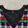 画像4: 【Ladies】インド コットン 刺繍 ミラーワーク ワンピース チュニック 黒■ビンテージ レトロ アメリカ古着 レディース エスニック