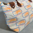 画像4: 【31cm×63cm】USA製 AIR-TEX キャンバス トートバッグ 総柄■ビンテージ オールド アメリカ古着 プリント入り 旅行鞄