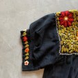 画像5: 【Ladies】コットン 刺繍ワンピース チュニック ブラック 黒■ビンテージ レトロ アメリカ古着 花柄 レディース フォークロア メキシコ